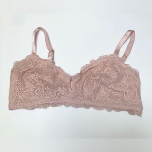 Aerie Lace Bralette Light Pink XL EUC